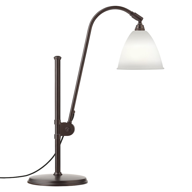 Bestlite BL1 Table Lamp, Black Brass/Bone China